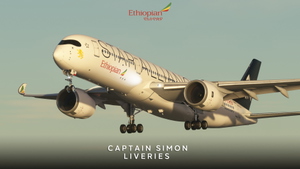 iniBuild A350-900 Ethiopian Airlines (Star Alliance colors) - ET-AYN 4K thumbnail 2
