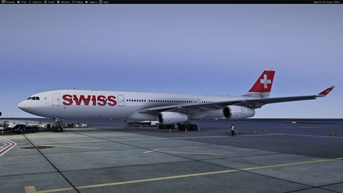 Swiss International Airlines HB-JMB Inibuilds A340-300 MSFS2024 (with cabin)