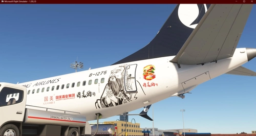 iFly 737 Max 山东航空 国美酒号 Shandong Airlines Special livery  B-1275 With Cabin 8K
