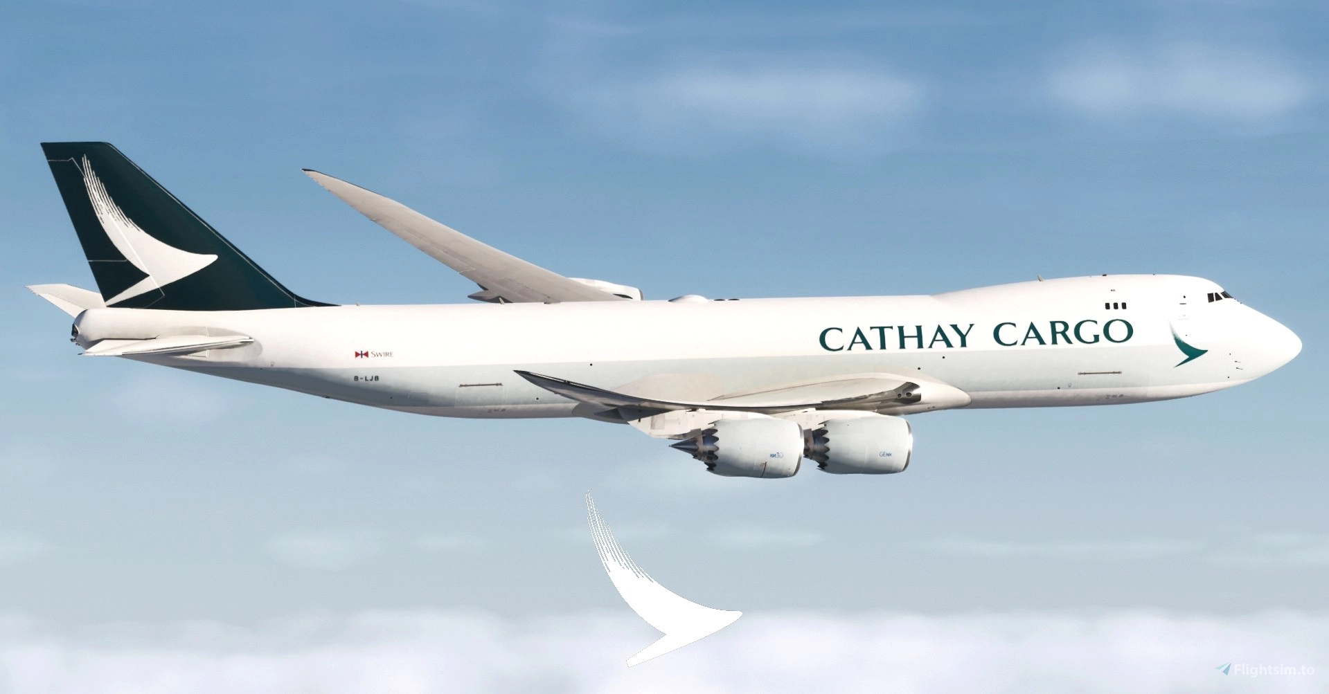 その他 Cathay Pacific Cargo Boeing 747-8F 4k--asobo-747-8f--cathay-