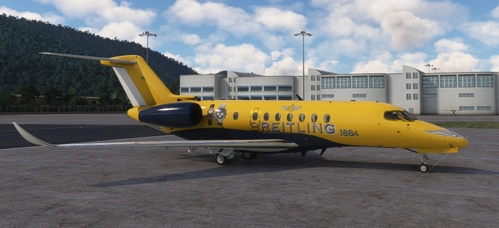 [4K] Cessna Citation Longitude Breitling Livery [FICTIONAL]