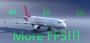 [4K/2K/1K] Fenix A320 Downscaled Texture More FPS thumbnail 2