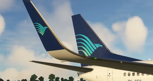 Garuda Indonesia (1985-2009 Landor livery) / PK-GEG
