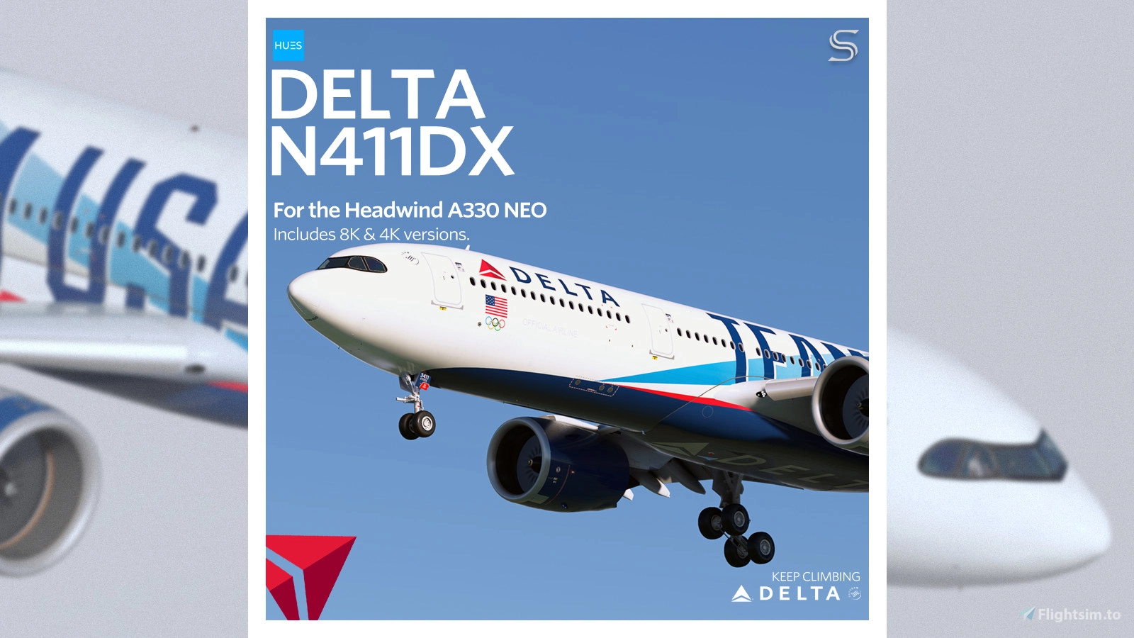 Delta Air Lines N411DX 'Team USA' | Headwind A330NEO | 8K & 4K