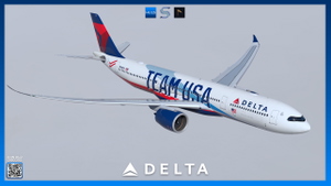 Delta Air Lines N411DX 'Team USA' | Headwind A330NEO | 8K & 4K thumbnail 3