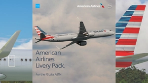 American Airlines Livery Pack | FSLabs A321 NEO | 8K & 4K thumbnail 1