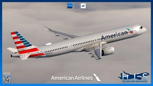American Airlines Livery Pack | FSLabs A321 NEO | 8K & 4K thumbnail 4
