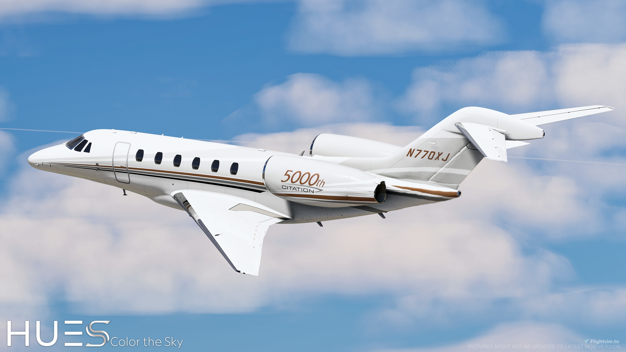 N770XJ '5000th Citation' | FlightFX Citation X | 8K (Dynamic