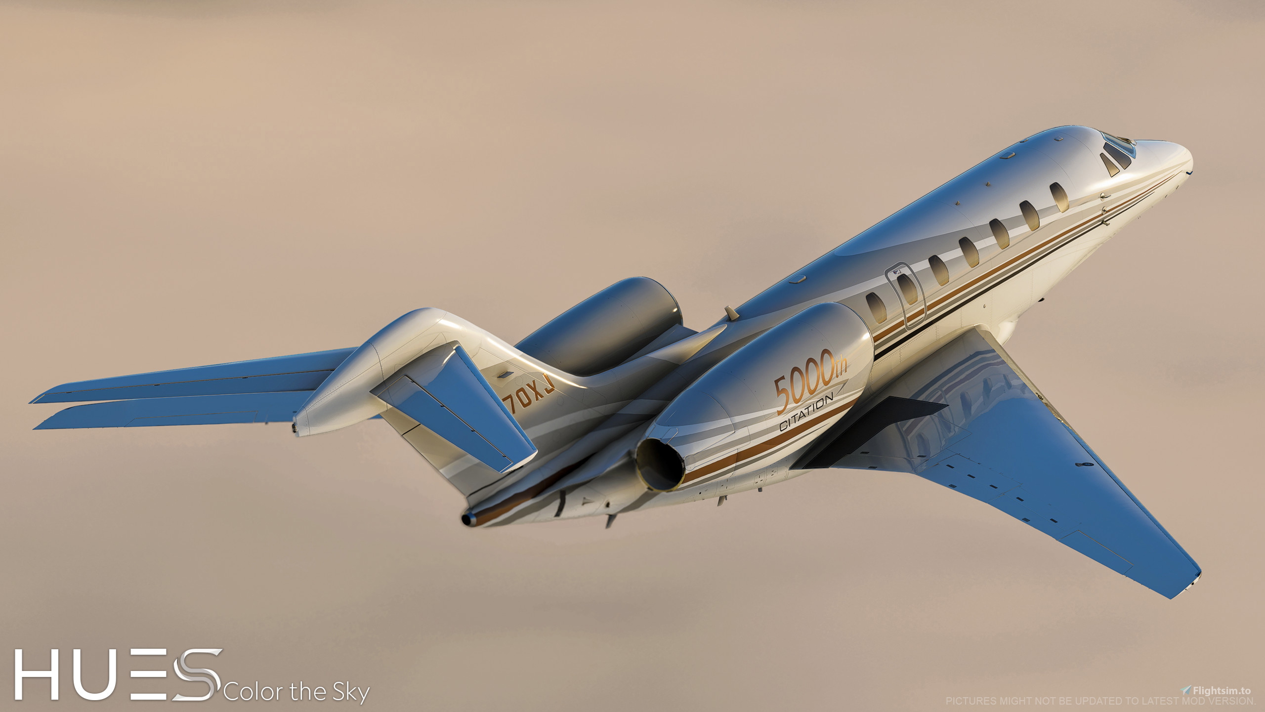 N770XJ '5000th Citation' | FlightFX Citation X | 8K (Dynamic
