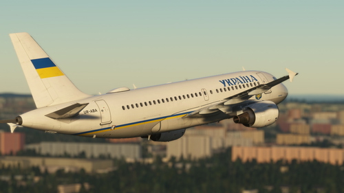 Ukraine Air Enterprise | UR-ABA | Fenix A319 | 8K Textures