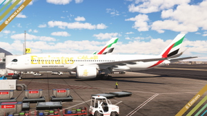 Inibuilds Airbus A350-900 Emirates 2005 4K thumbnail 3
