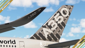 Inibuilds Airbus A350-900 Airbus Industries Carbon Liveries 4K thumbnail 6