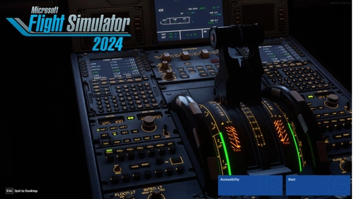 Msfs 2024 static start up screen