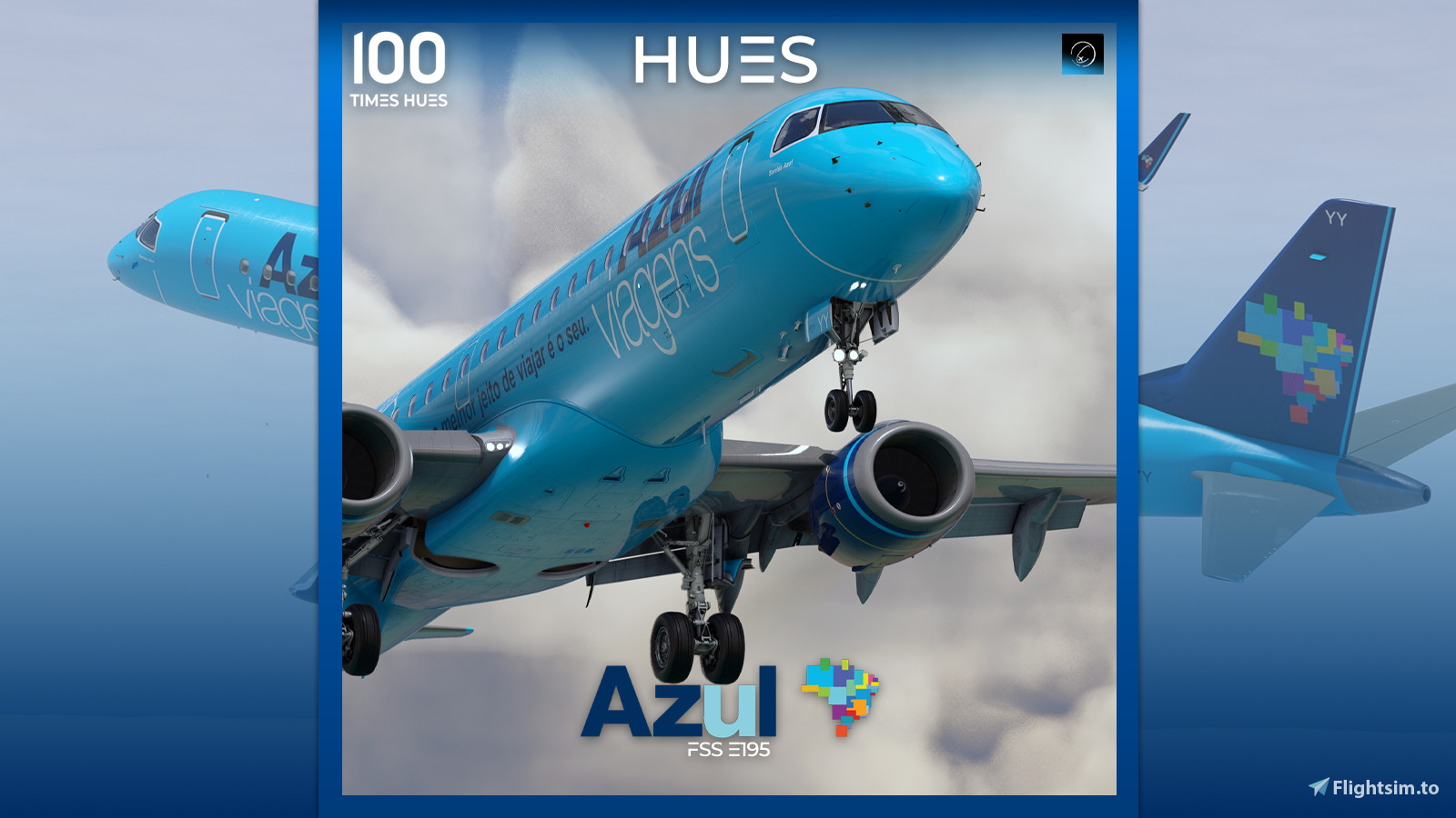 Azul 'Azul viagens' PR-AYY | FSS E195 | 8K - Image 1