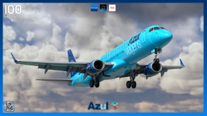 Azul 'Azul viagens' PR-AYY | FSS E195 | 8K thumbnail 2