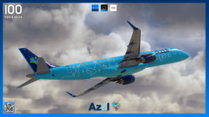 Azul 'Azul viagens' PR-AYY | FSS E195 | 8K thumbnail 3