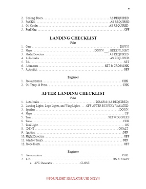 727-200/-200F Checklist - MSFS Add-on - Flightsim.to