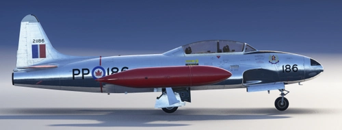 Canadair T-33 Mk.3, MSFS2024, 21186 of 2 Advanced Flying School, RCAF Station Portage la Prairie