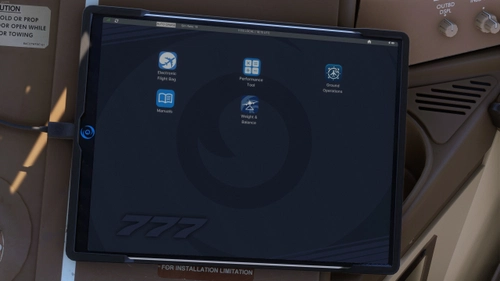 777-300ER PMDG EFB Custom Wallpaper and Logo