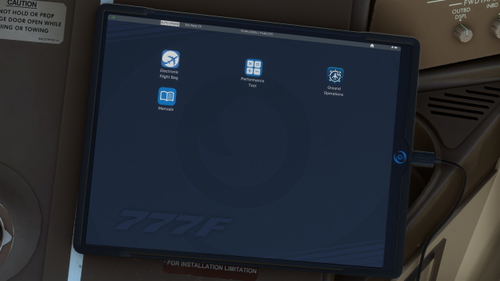 777F PMDG EFB Custom Wallpaper and Logo