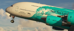 9H-MIP  |  8K  & 4K   |  Hi Fly "Save the Coral Reefs" Livery   |    FlyByWire A388X thumbnail 5