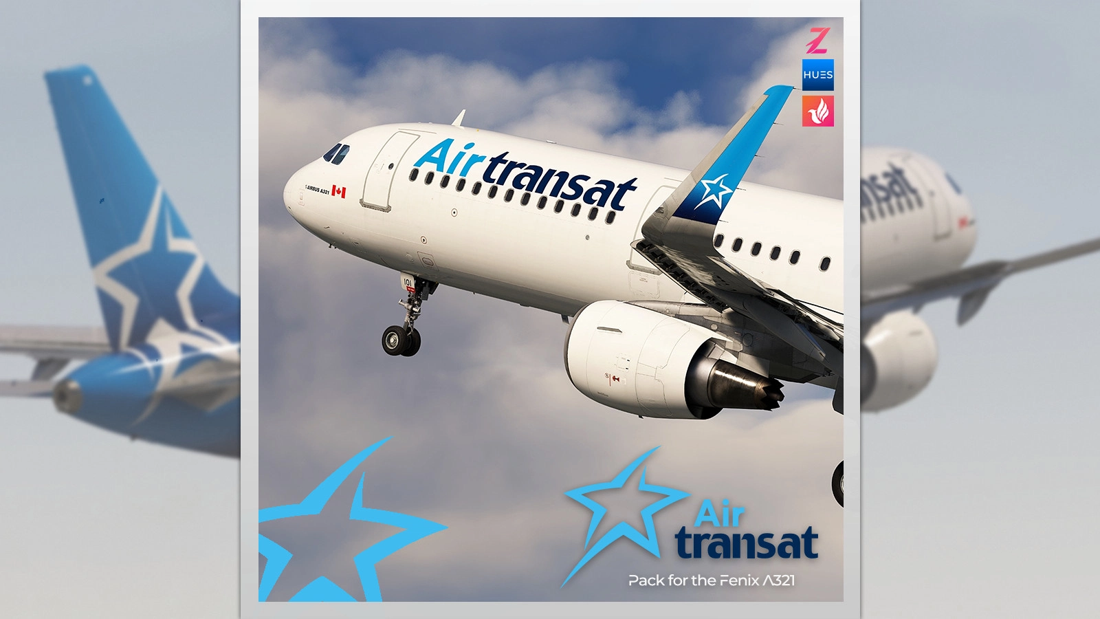 [8K + 4K] Air Transat Pack  w/Cabin | Fenix A321 CFM