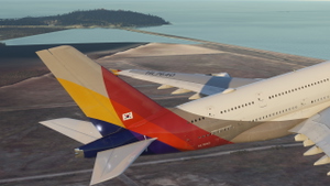 [8k] Asiana Airlines HL7640 │ FlyByWire A380X thumbnail 4