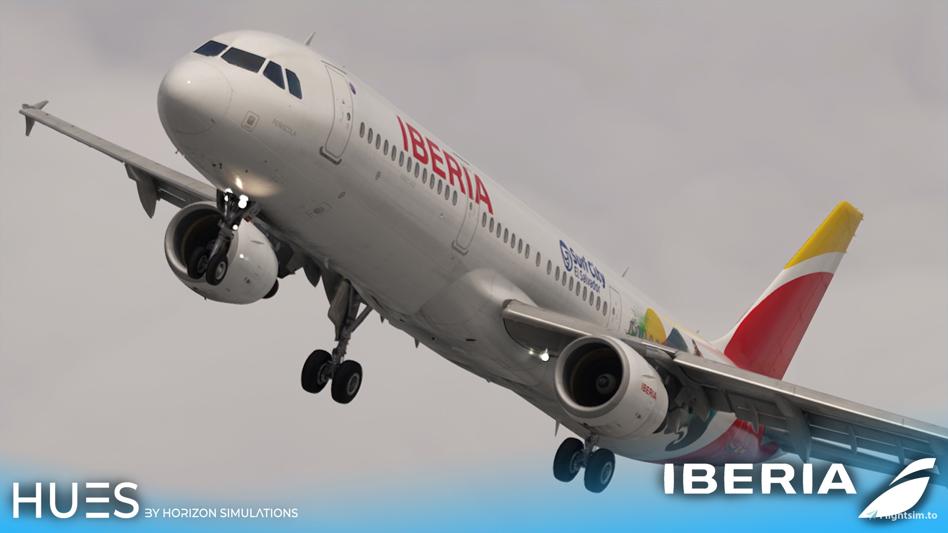 [8K EIS1] Iberia EC-ILP "El Salvador, Surf City" | Fenix A321 CFM - Image 1