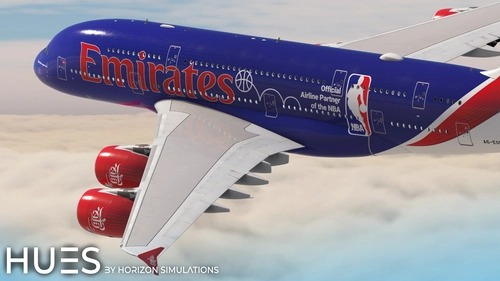 [8K/4K] Emirates A6-EOD "NBA" | FlyByWire A380X