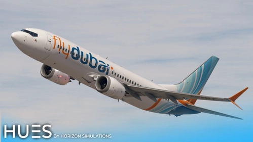 [8K] FlyDubai A6-FMJ | iFly 737max