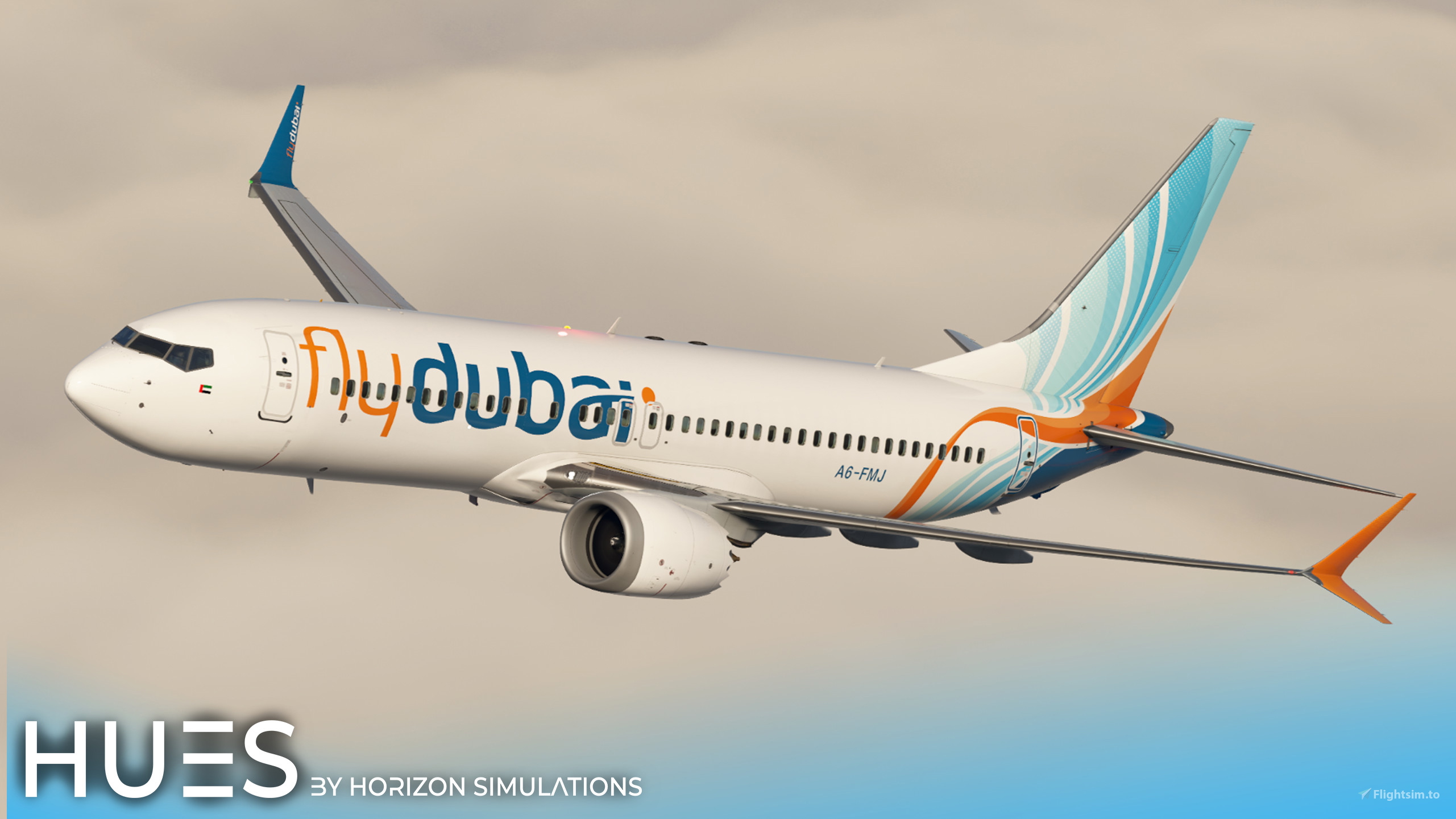 8K] FlyDubai A6-FMJ | iFly 737max のために Microsoft Flight