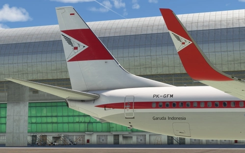 [8K] Garuda Indonesia PK-GFM ("Brand Logo 1961-1969" c/s) for PMDG 737-800