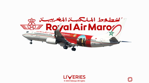 Royal Air Maroc [CN-RNK 2016] w/cabin - PMDG 737-800 BW [8K] 