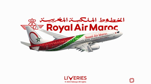 Royal Air Maroc CN-RNZ (Mosaic Special) w/Cabin | PMDG 738 (FS2020)