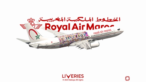 Royal Air Maroc [CN-RGF 2018] w/cabin - PMDG 737-800 BW [8K] 