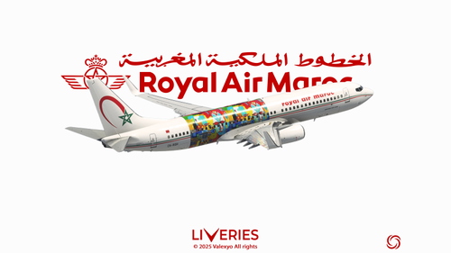 Royal Air Maroc [CN-RGH 2019] w/cabin - PMDG 737-800 BW [8K] 