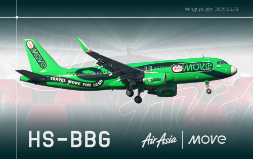 [8K] Thai AirAsia "AirAsia Move" HS-BBG