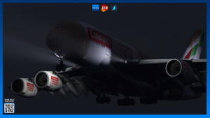 [8K+4K] Emirates A6-EET "Courier Express" | FlyByWire A380X thumbnail 4
