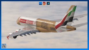 [8K+4K] Emirates A6-EET "Courier Express" | FlyByWire A380X thumbnail 6