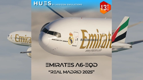 [8K+4K] Emirates A6-EQD (Real Madrid 2025) | PMDG 777-300ER