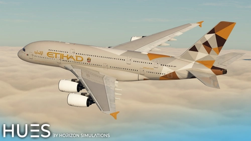 [8K/4K] Etihad Airways A6-API | FlyByWire A380X