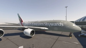 [8K/4K] FlyByWire A380X Emirates A6-EUE - Skywards 25 years anniversary thumbnail 2