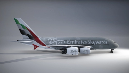 [8K/4K] FlyByWire A380X Emirates A6-EUE - Skywards 25 years anniversary