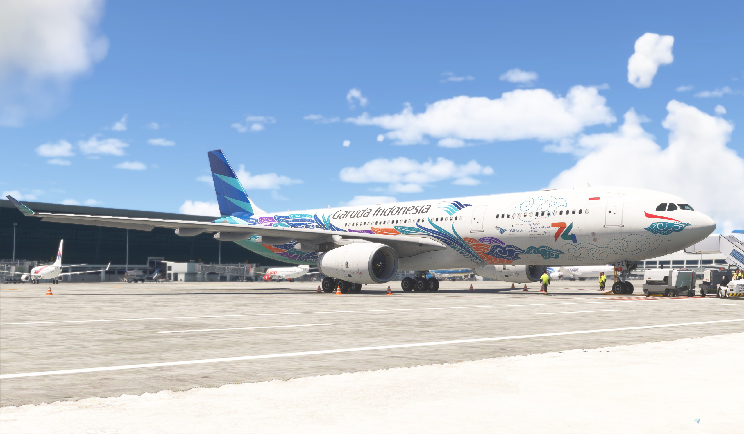 8K/4K] Garuda Indonesia (74th Anniversary c/s) PK-GPZ for