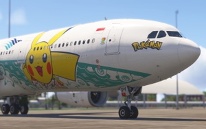[8K/4K] Garuda Indonesia (Pikachu Jet GA-2) PK-GPY for iniBuilds A330-300RR MSFS2024 w/ Cabin thumbnail 4