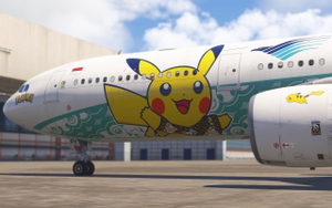 [8K/4K] Garuda Indonesia (Pikachu Jet GA-2) PK-GPY for iniBuilds A330-300RR MSFS2024 w/ Cabin thumbnail 5