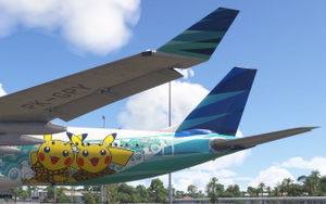 [8K/4K] Garuda Indonesia (Pikachu Jet GA-2) PK-GPY for iniBuilds A330-300RR MSFS2024 w/ Cabin thumbnail 6