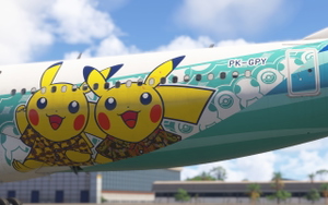 [8K/4K] Garuda Indonesia (Pikachu Jet GA-2) PK-GPY for iniBuilds A330-300RR MSFS2024 w/ Cabin thumbnail 7