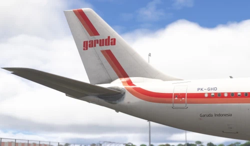 [8K/4K] Garuda Indonesia (Retro c/s) PK-GHD for iniBuilds A330-300RR MSFS2024 w/ Cabin