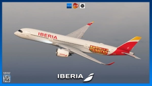 [8K+4K] Iberia EC-NIG "Madrid" | IniBuilds A350-900 thumbnail 4